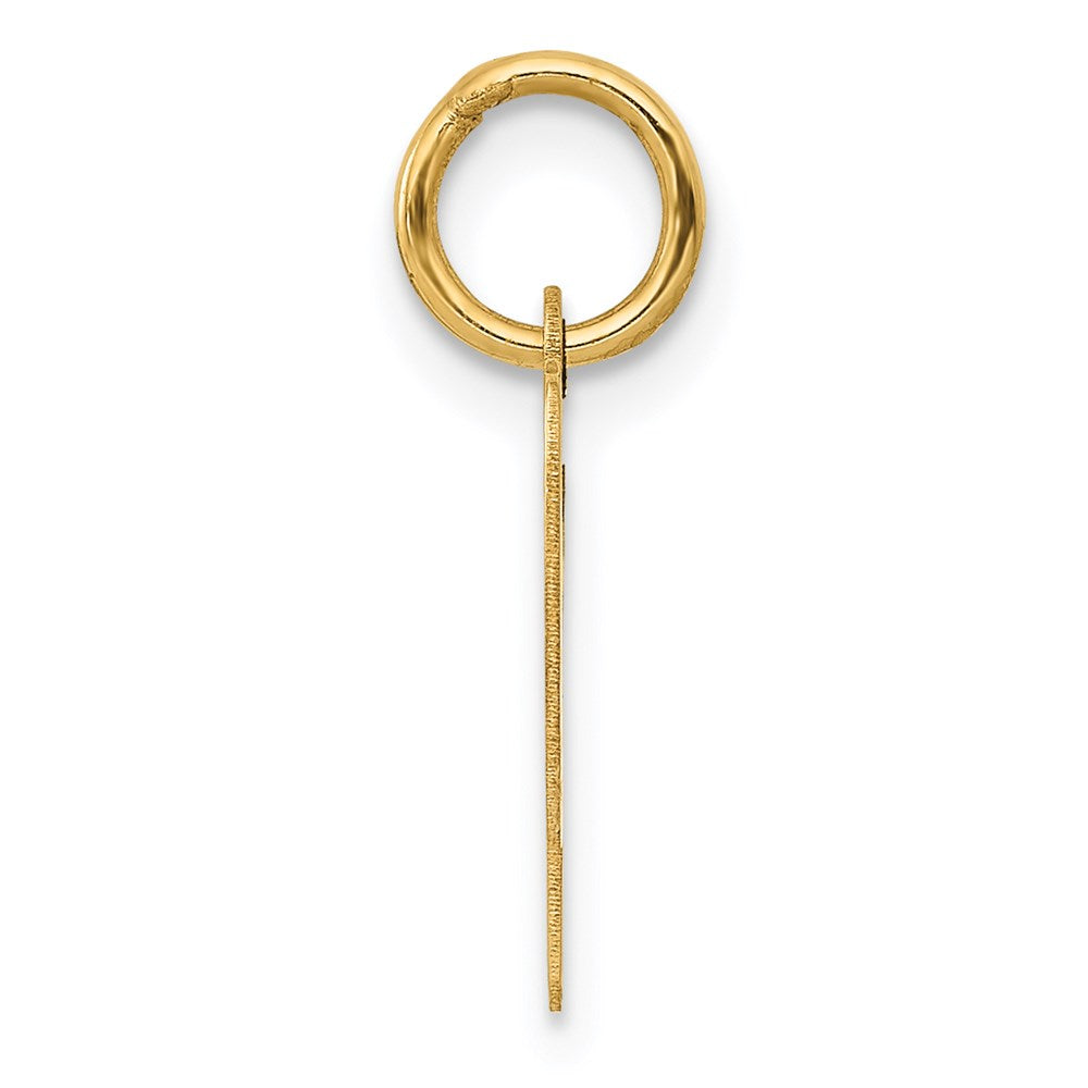 FJC Finejewelers 14 kt Yellow Gold Small Script Letter P Initial Charm