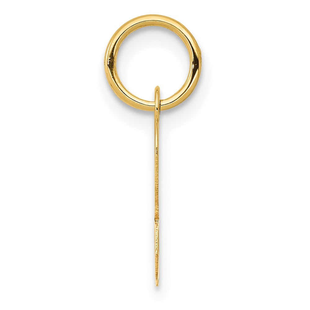 FJC Finejewelers 14 kt Yellow Gold Small Script Letter R Initial Charm