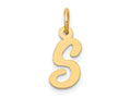 FJC Finejewelers 14 kt Yellow Gold Small Script Letter S Initial Charm