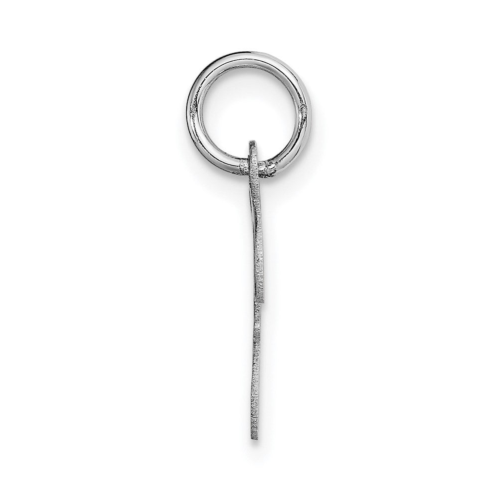 FJC Finejewelers 14 kt White Gold Small Script Letter F Initial Charm