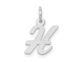 FJC Finejewelers 14 kt White Gold Small Script Letter H Initial Charm
