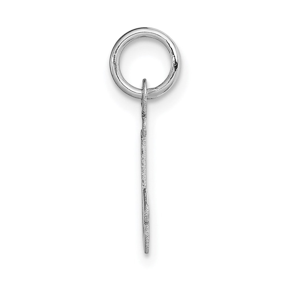 FJC Finejewelers 14 kt White Gold Small Script Letter J Initial Charm