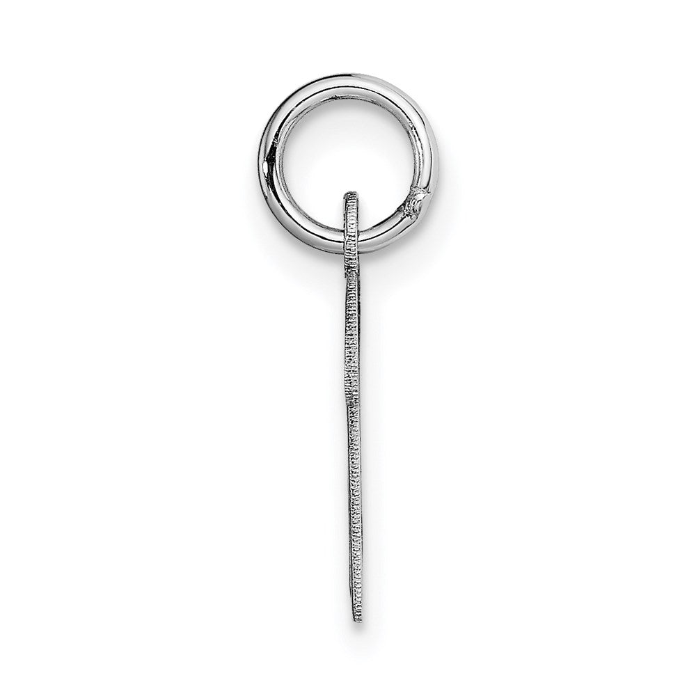 FJC Finejewelers 14 kt White Gold Small Script Letter M Initial Charm