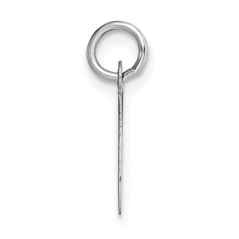 FJC Finejewelers 14 kt White Gold Small Script Letter O Initial Charm
