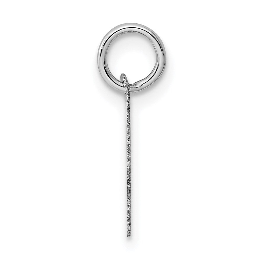 FJC Finejewelers 14 kt White Gold Small Script Letter P Initial Charm