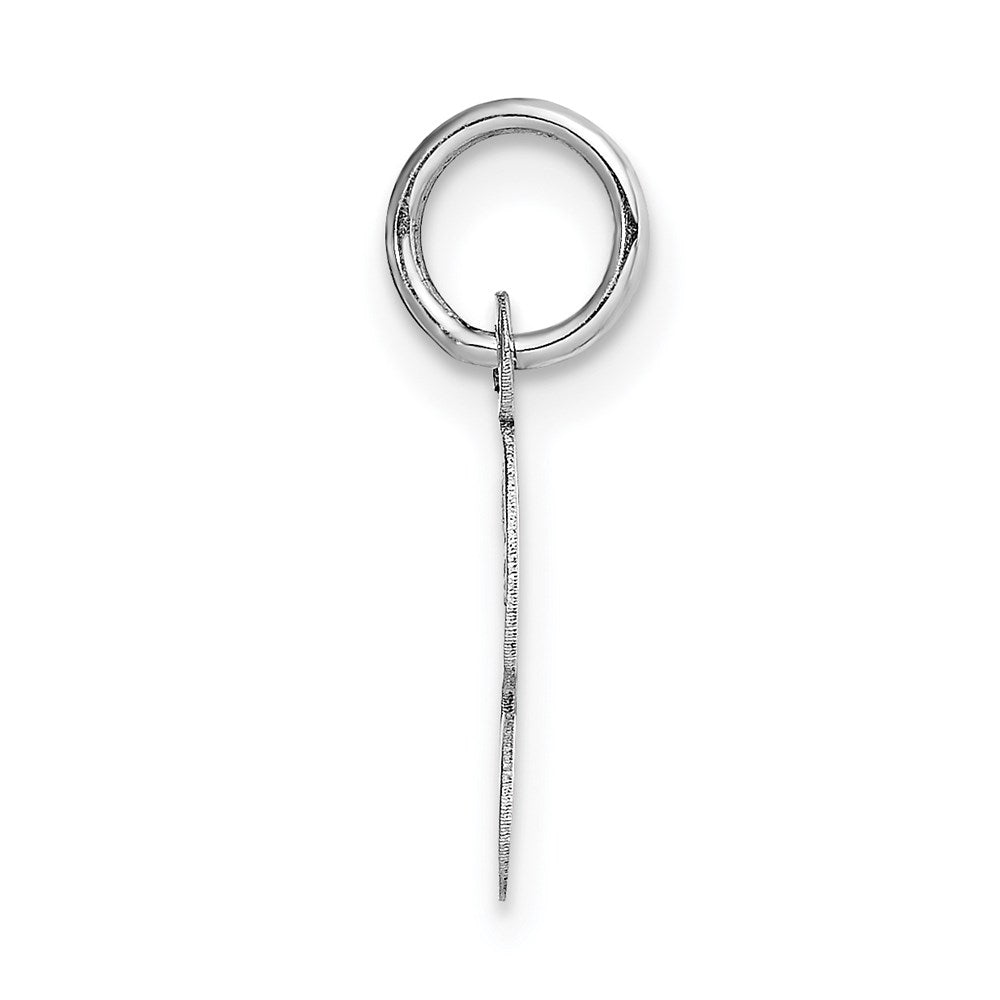 FJC Finejewelers 14 kt White Gold Small Script Letter S Initial Charm