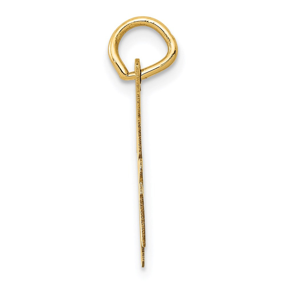 FJC Finejewelers 14 kt Yellow Gold Medium Script Letter H Initial Charm