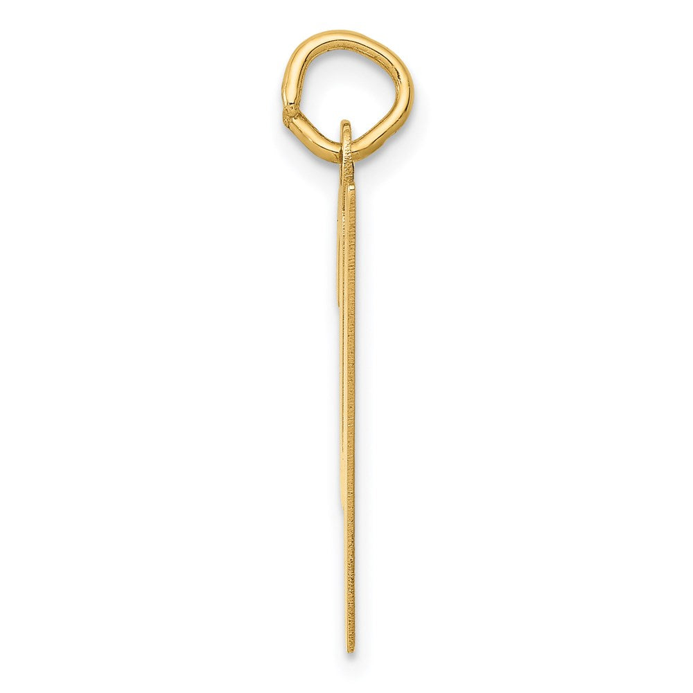 FJC Finejewelers 14 kt Yellow Gold Medium Script Letter Y Initial Charm