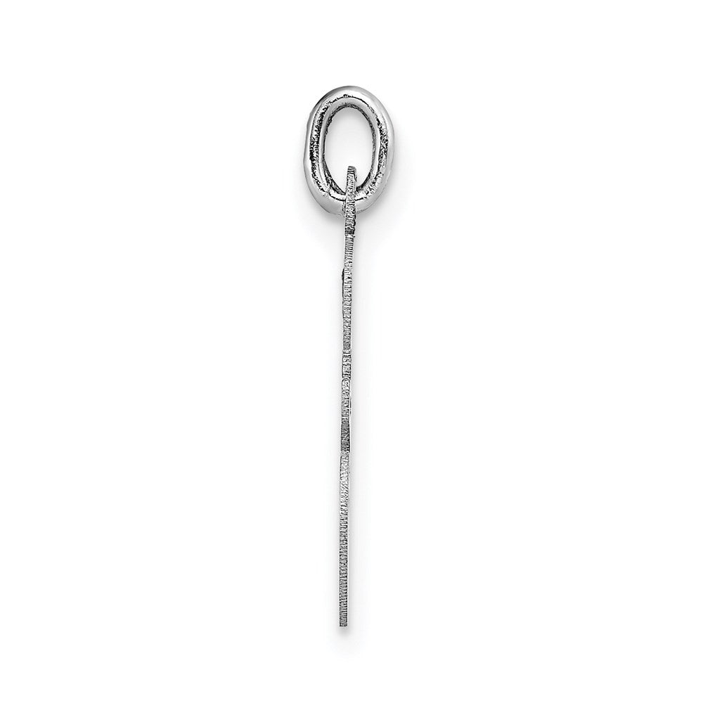 FJC Finejewelers 14 kt White Gold Medium Script Letter E Initial Charm