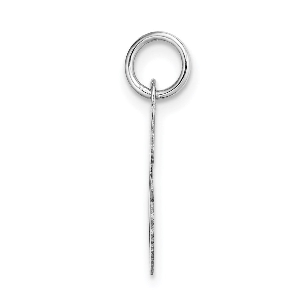 FJC Finejewelers 14 kt White Gold Medium Script Letter G Initial Charm