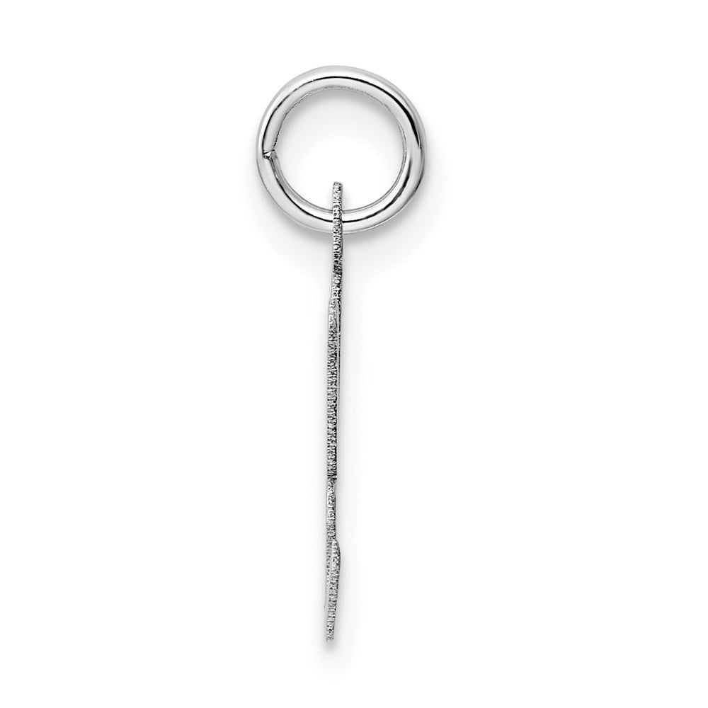 FJC Finejewelers 14 kt White Gold Medium Script Letter H Initial Charm