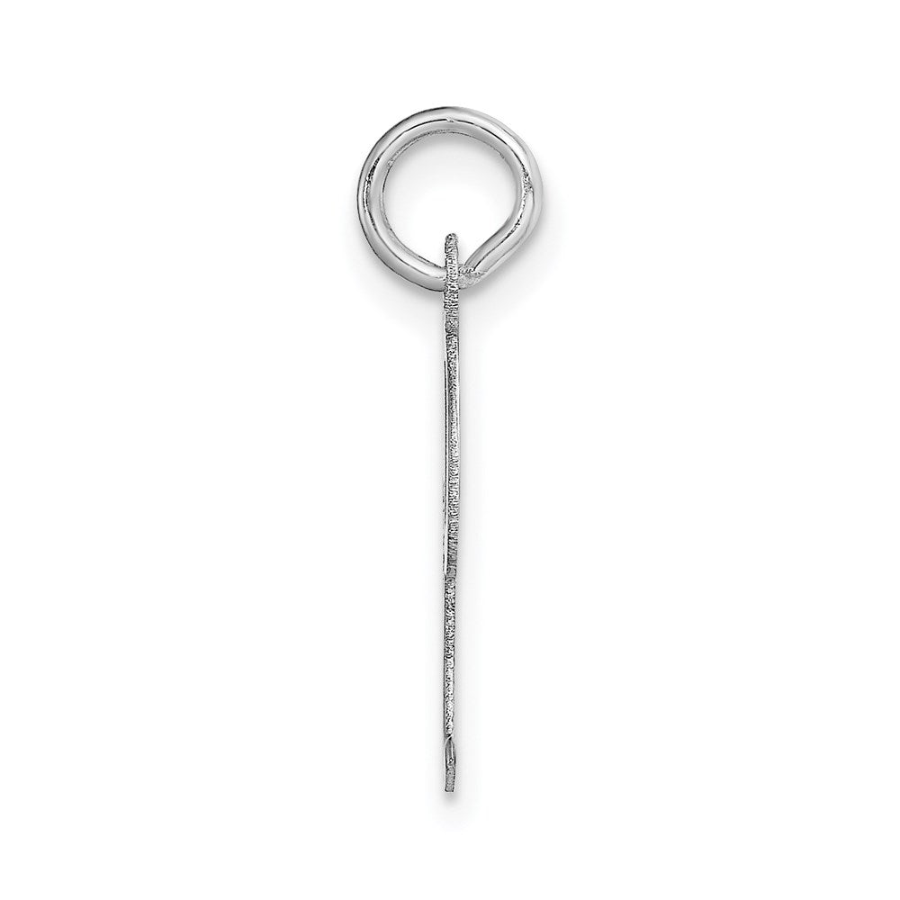 FJC Finejewelers 14 kt White Gold Medium Script Letter I Initial Charm