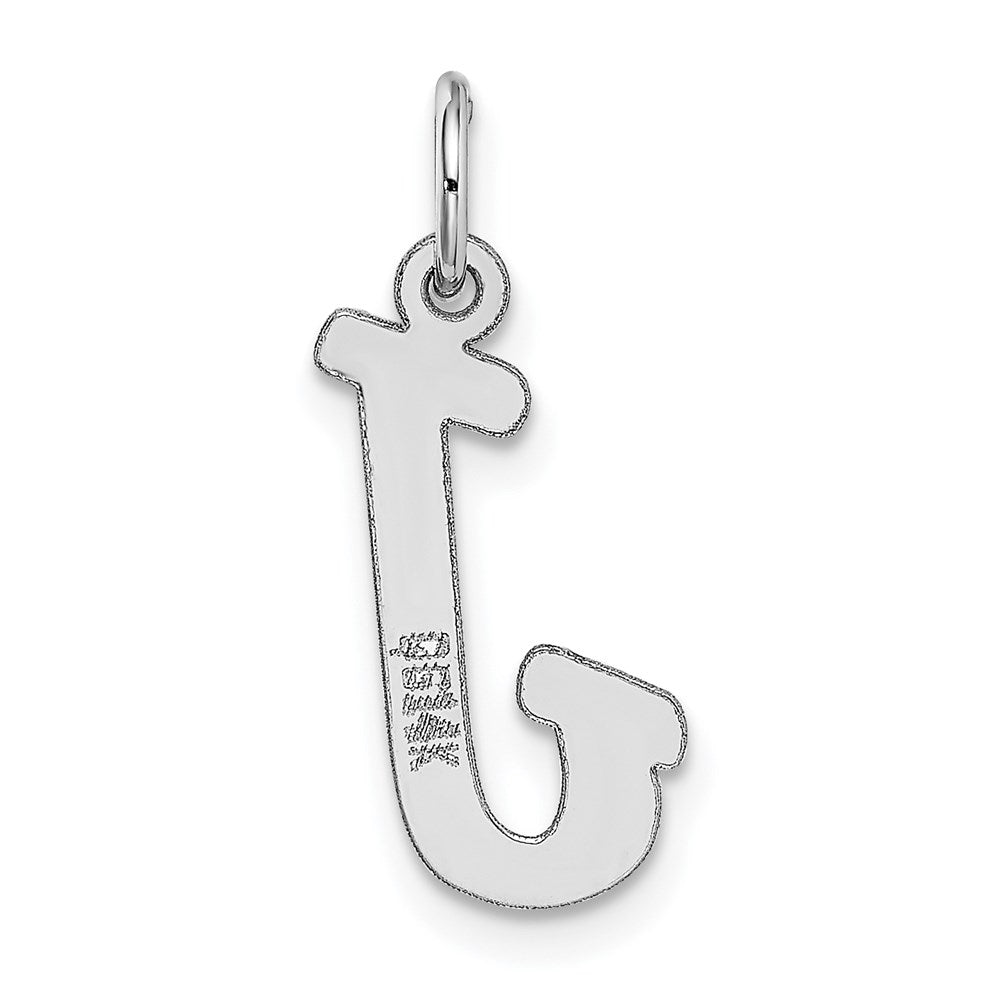 FJC Finejewelers 14 kt White Gold Medium Script Letter J Initial Charm