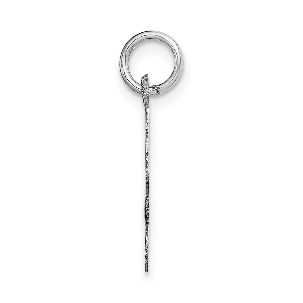 FJC Finejewelers 14 kt White Gold Medium Script Letter L Initial Charm