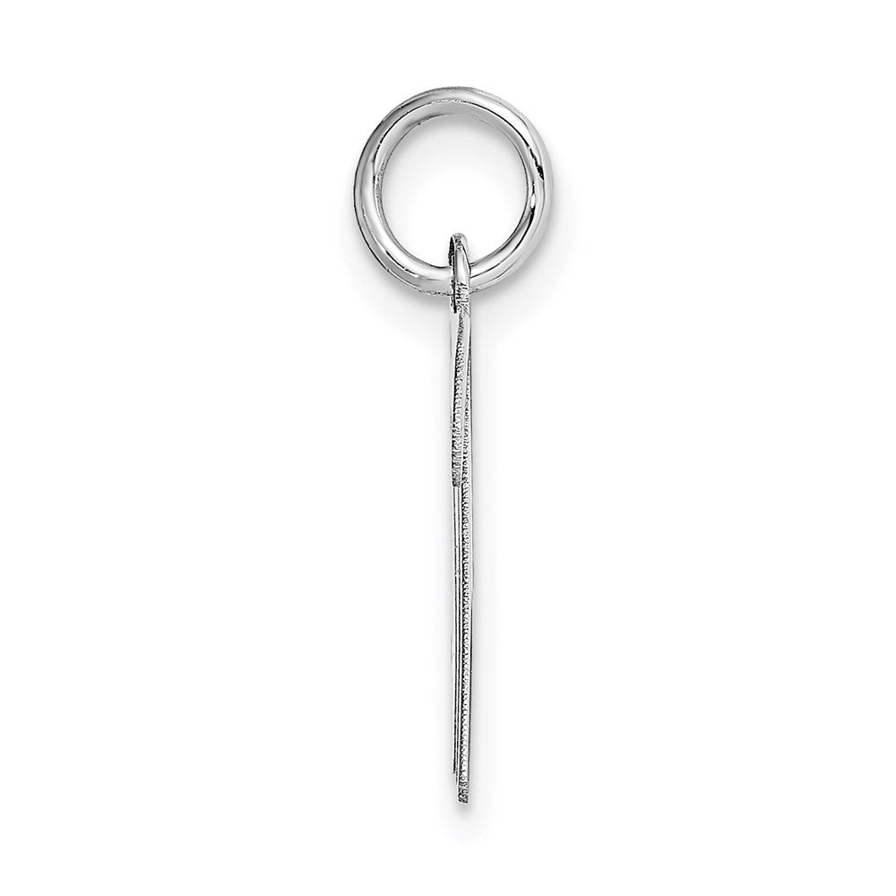 FJC Finejewelers 14 kt White Gold Medium Script Letter M Initial Charm