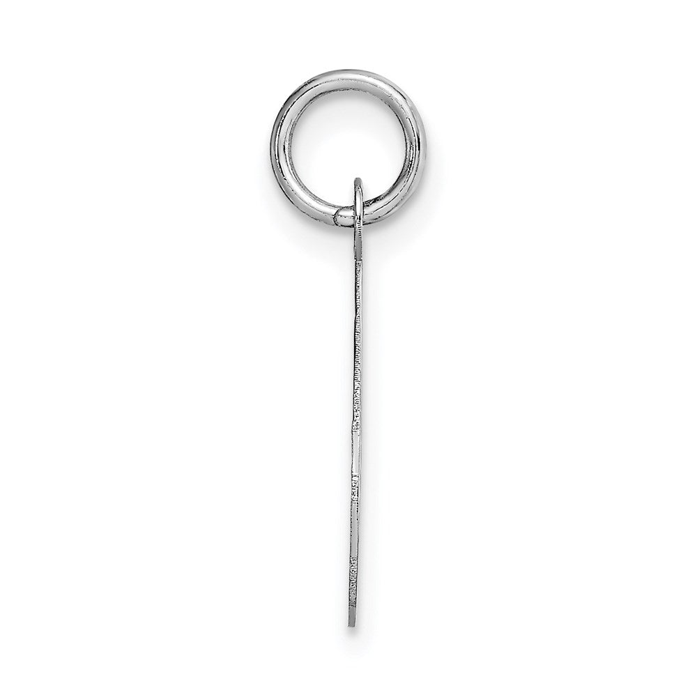 FJC Finejewelers 14 kt White Gold Medium Script Letter O Initial Charm