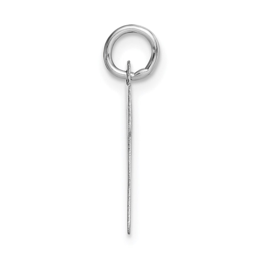 FJC Finejewelers 14 kt White Gold Medium Script Letter P Initial Charm