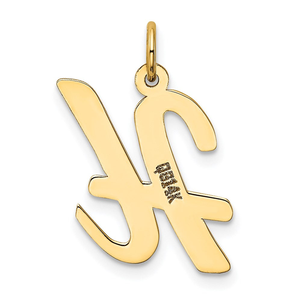 FJC Finejewelers 14 kt Yellow Gold Large Script Letter H Initial Charm