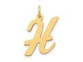 FJC Finejewelers 14 kt Yellow Gold Large Script Letter H Initial Charm