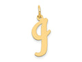 FJC Finejewelers 14 kt Yellow Gold Large Script Letter I Initial Charm