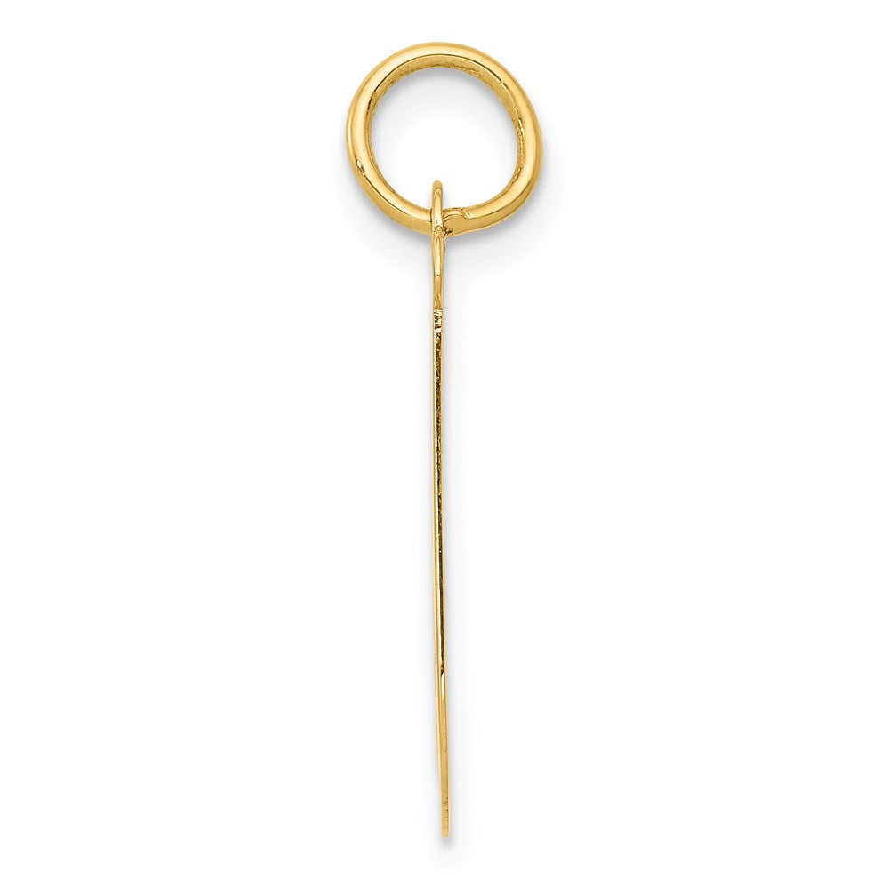 FJC Finejewelers 14 kt Yellow Gold Large Script Letter J Initial Charm