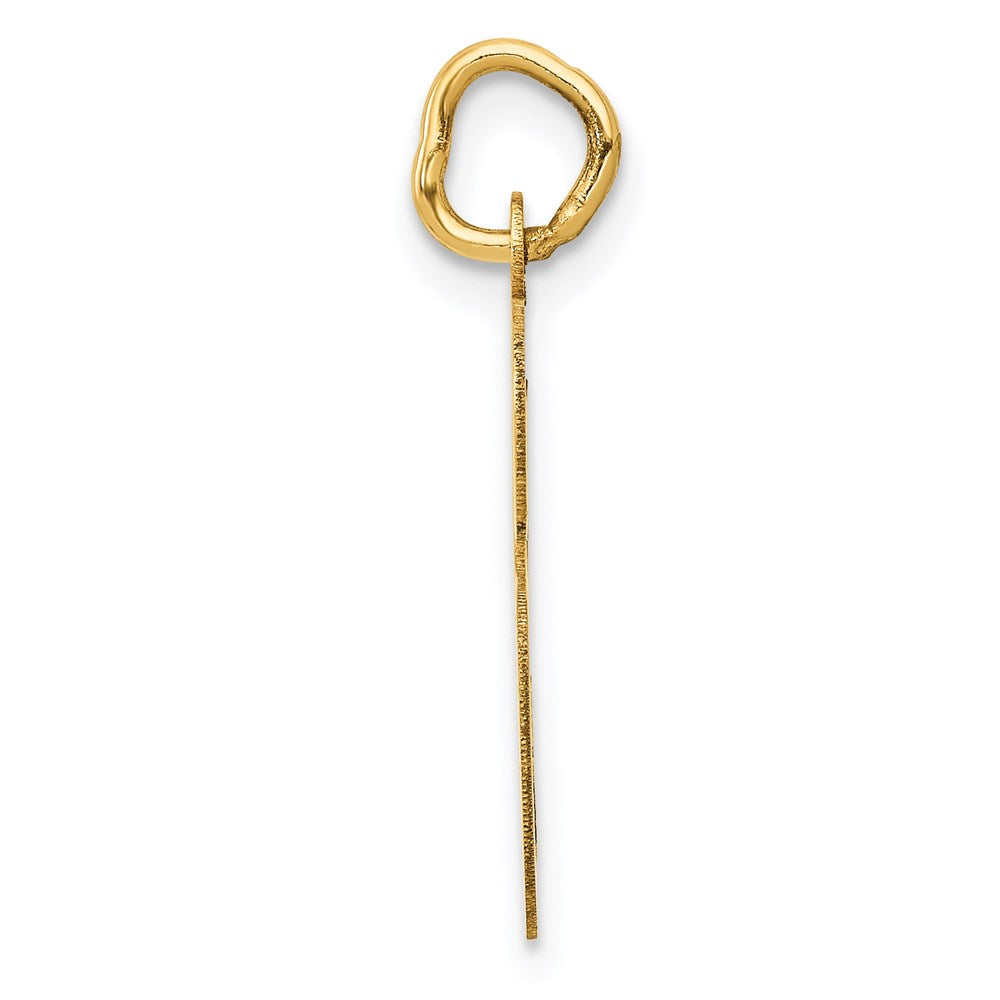 FJC Finejewelers 14 kt Yellow Gold Large Script Letter S Initial Charm