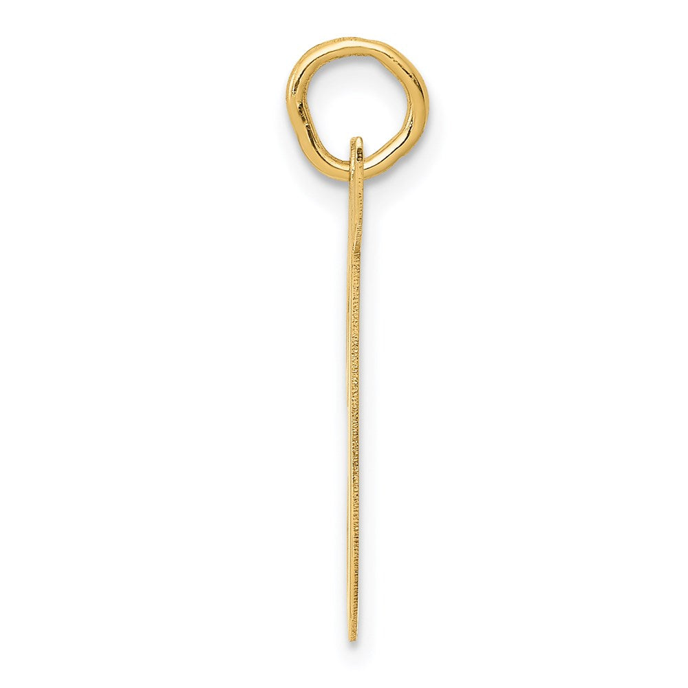 FJC Finejewelers 14 kt Yellow Gold Large Script Letter T Initial Charm