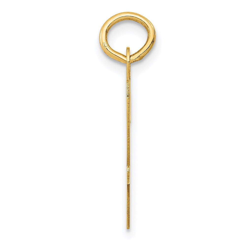 FJC Finejewelers 14 kt Yellow Gold Large Script Letter W Initial Charm
