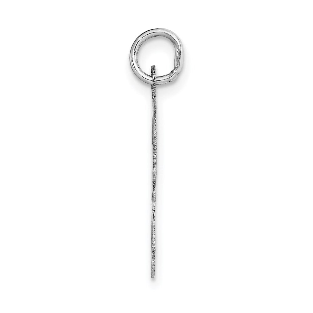 FJC Finejewelers 14 kt White Gold Large Script Letter F Initial Charm