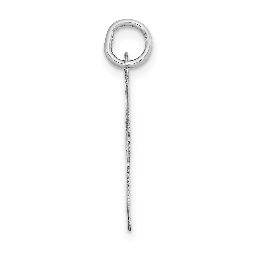FJC Finejewelers 14 kt White Gold Large Script Letter I Initial Charm