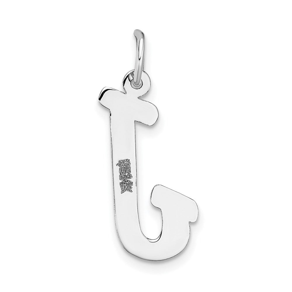 FJC Finejewelers 14 kt White Gold Large Script Letter J Initial Charm