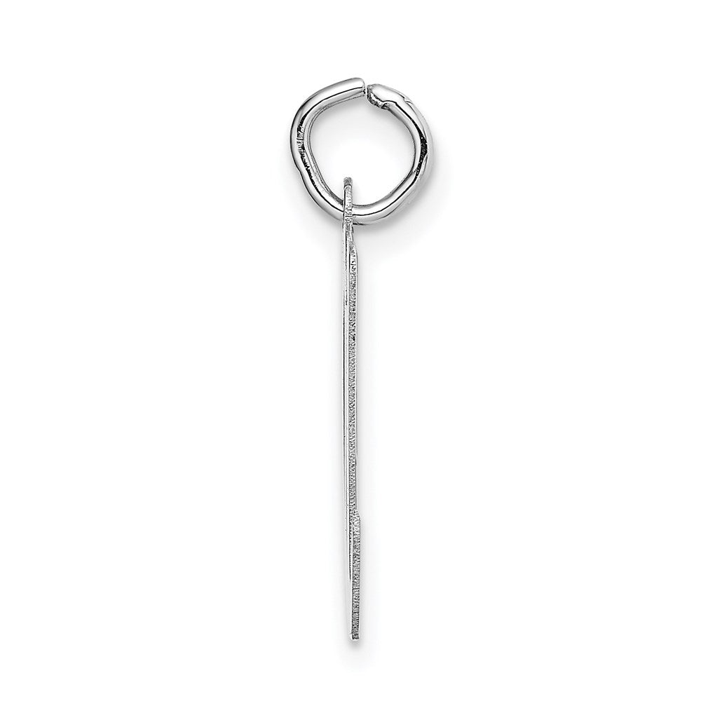 FJC Finejewelers 14 kt White Gold Large Script Letter M Initial Charm