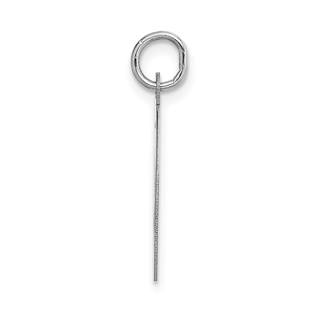 FJC Finejewelers 14 kt White Gold Large Script Letter O Initial Charm