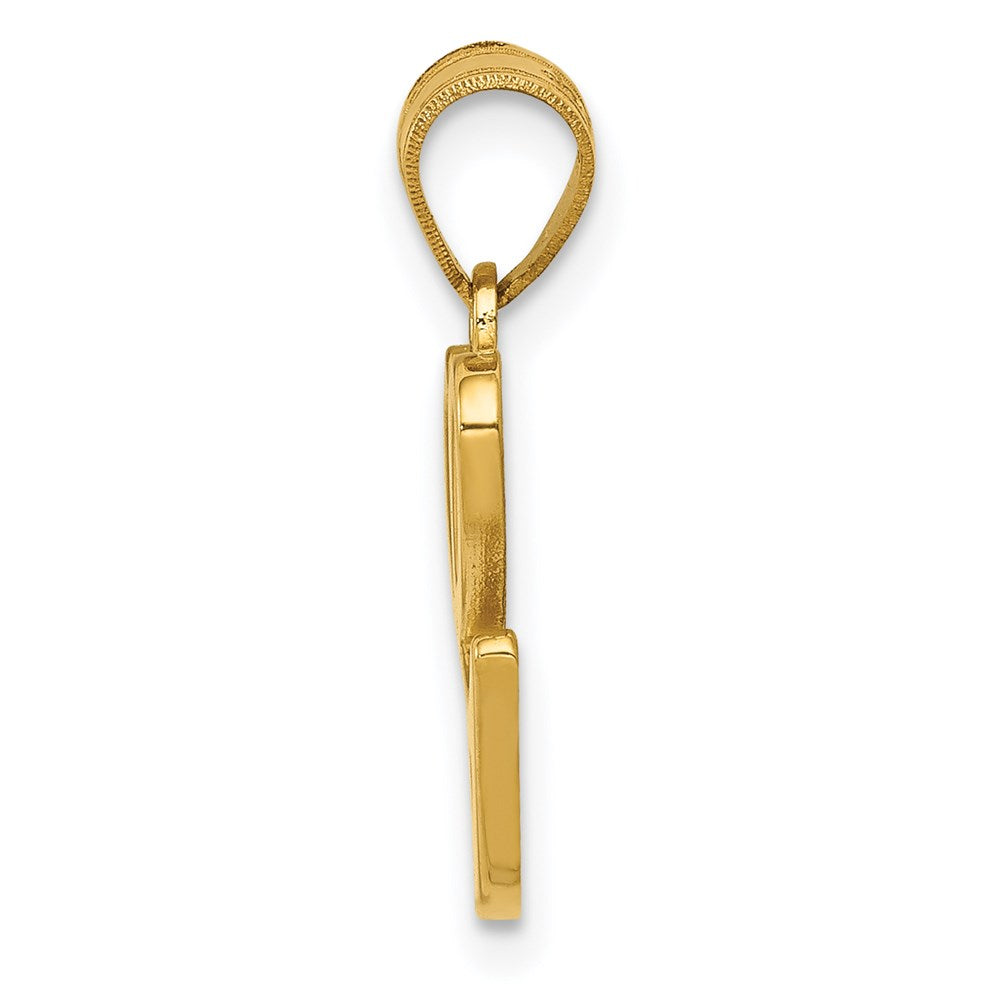 FJC Finejewelers 14 kt Yellow Gold Script Letter G Initial Charm
