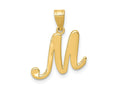 FJC Finejewelers 14 kt Yellow Gold Script Letter M Initial Charm
