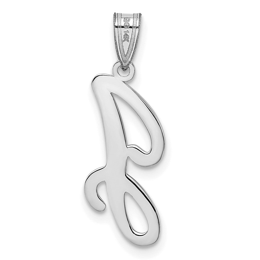 FJC Finejewelers 14 kt White Gold  Script Letter J Initial Charm