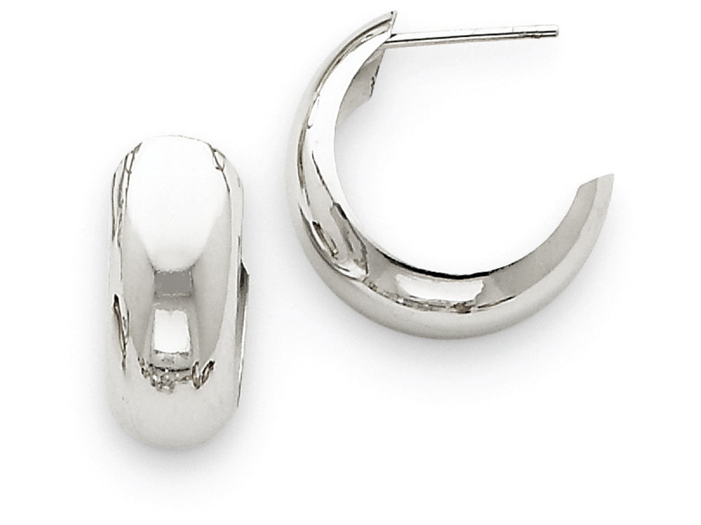 FJC Finejewelers 14k White Gold Hoop Earrings