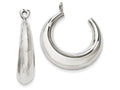 FJC Finejewelers 14k White Gold Polished Hoop Earring Jackets