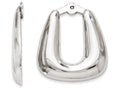 FJC Finejewelers 14k White Gold Polished Hoop Earring Jackets
