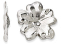FJC Finejewelers 14k White Gold Floral Earring Jackets