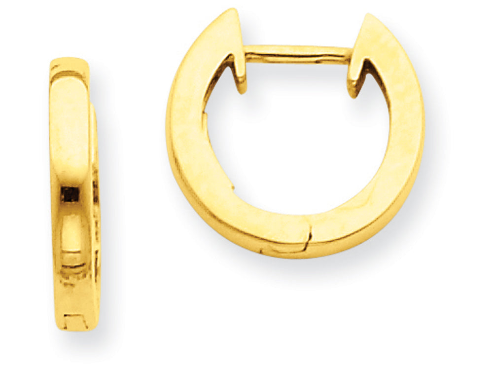 FJC Finejewelers 14k Yellow Gold Polished 2mm Hinged Hoop Earrings