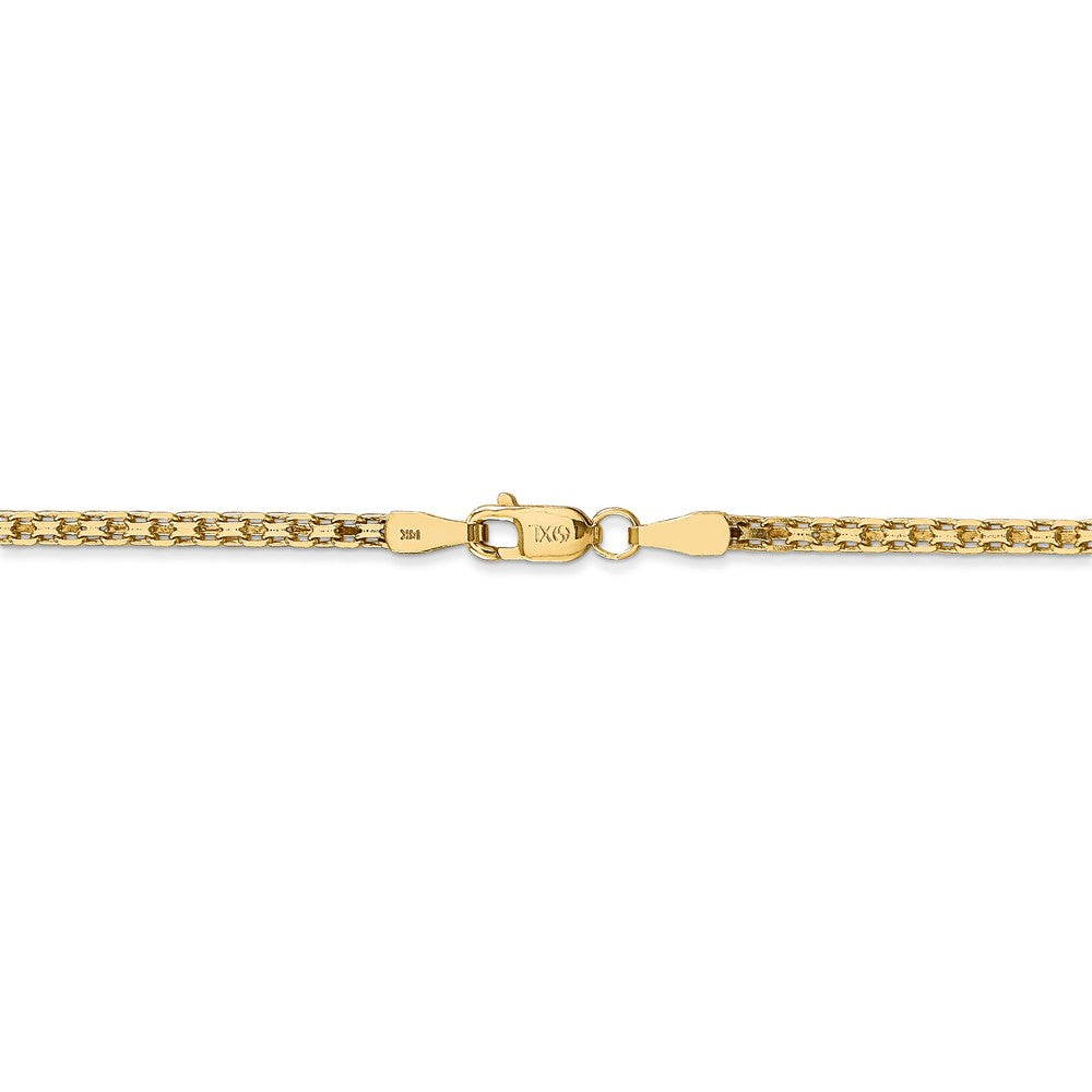 FJC Finejewelers 14 kt Yellow Gold 2mm Lightweight Flat Chain Anklet