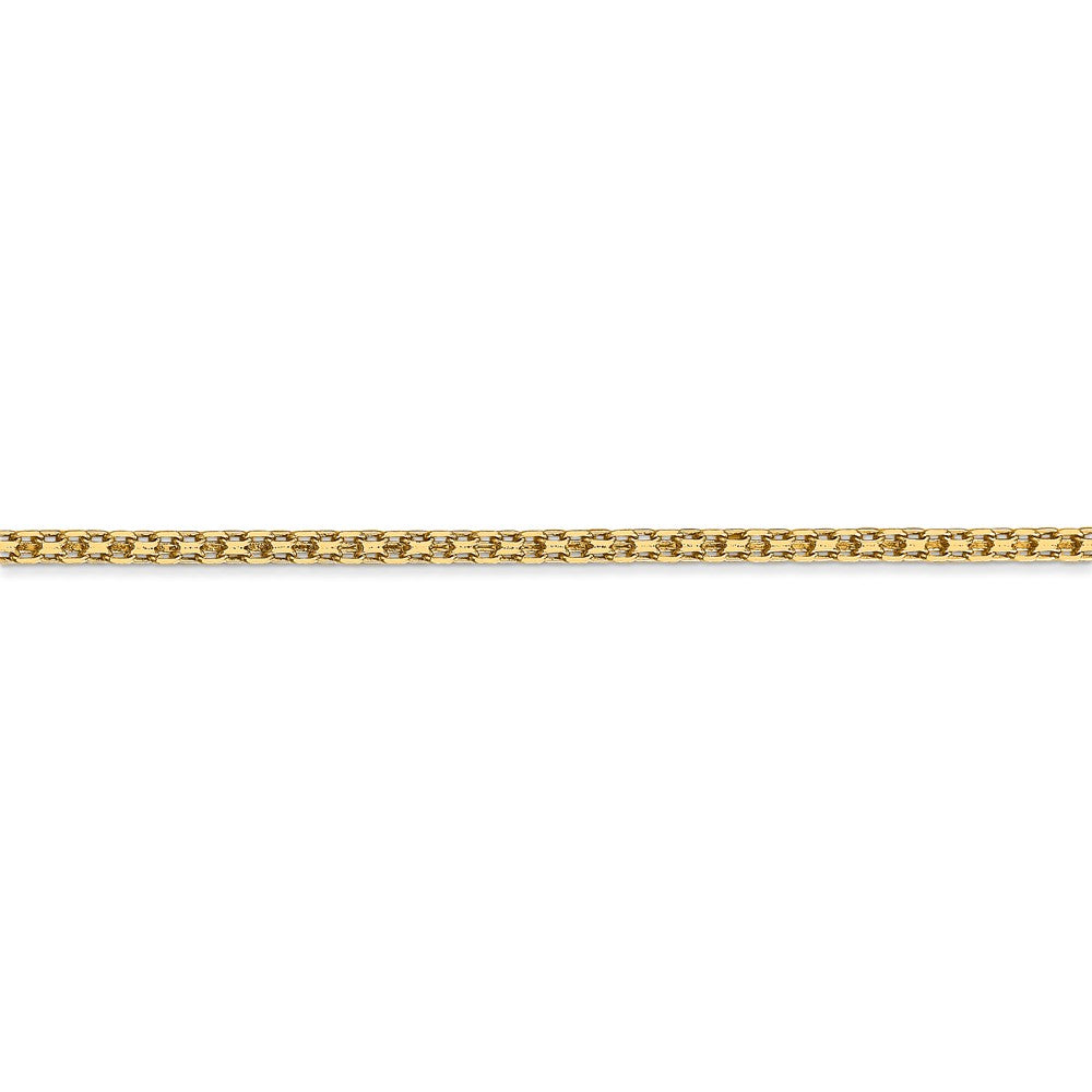 FJC Finejewelers 14 kt Yellow Gold 2mm Lightweight Flat Chain Anklet