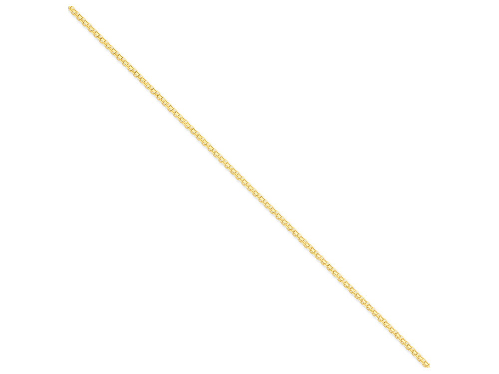 FJC Finejewelers 24 Inch 14k Yellow Gold 2mm Lightweight Handmade Flat Chain Necklace
