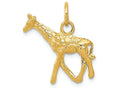 FJC Finejewelers 14k Yellow Gold Solid Polished 3d Giraffe Charm