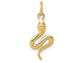 FJC Finejewelers 14k Yellow Gold Solid Polished Snake Charm