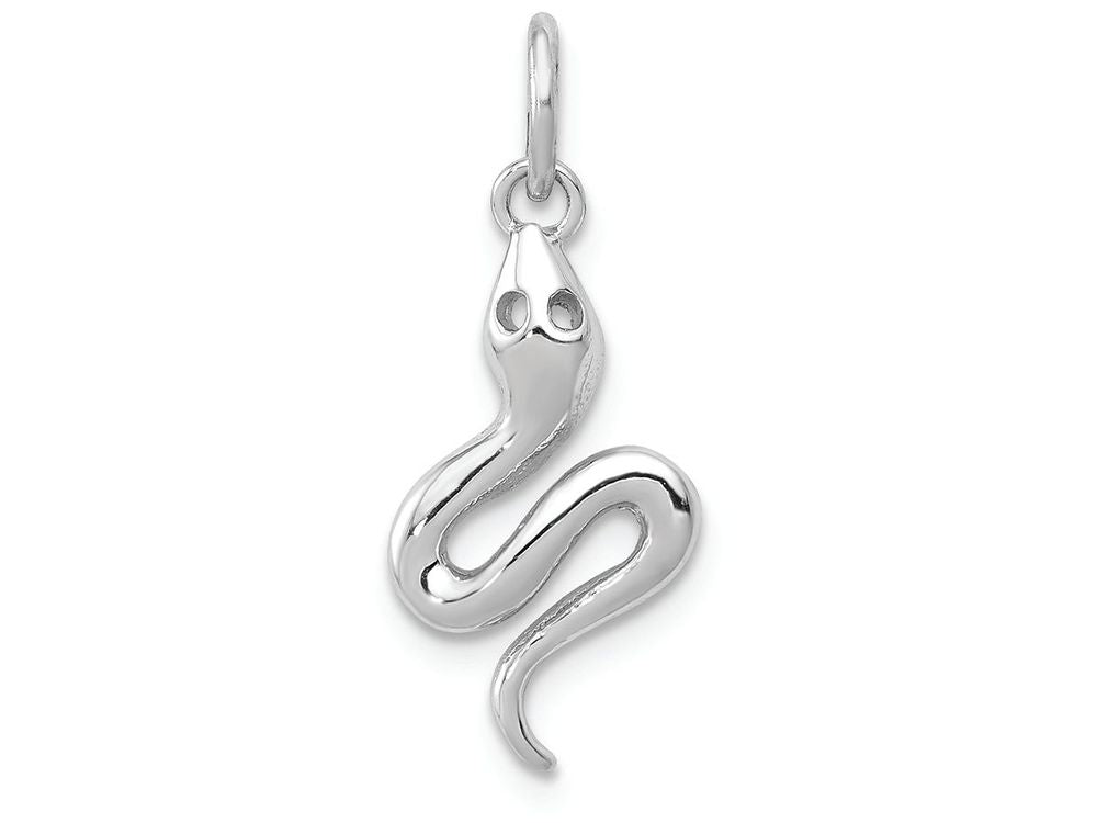 FJC Finejewelers 14k White Gold Solid Polished Snake Charm