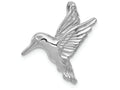 FJC Finejewelers 14k White Gold Polished Open-backed Hummingbird Chain Slide Charm