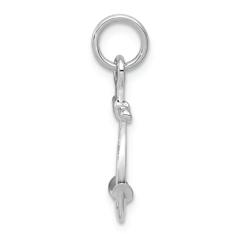FJC Finejewelers 14k White Gold Solid Polished 3d Anchor Charm