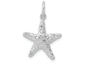 FJC Finejewelers 14k White Gold Polished 3d Starfish Charm